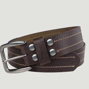 NWT Wrangler men's pebble grain leather belt in brown